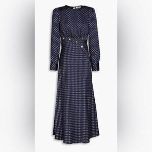 Sandro Navy Polka Dot l Dress